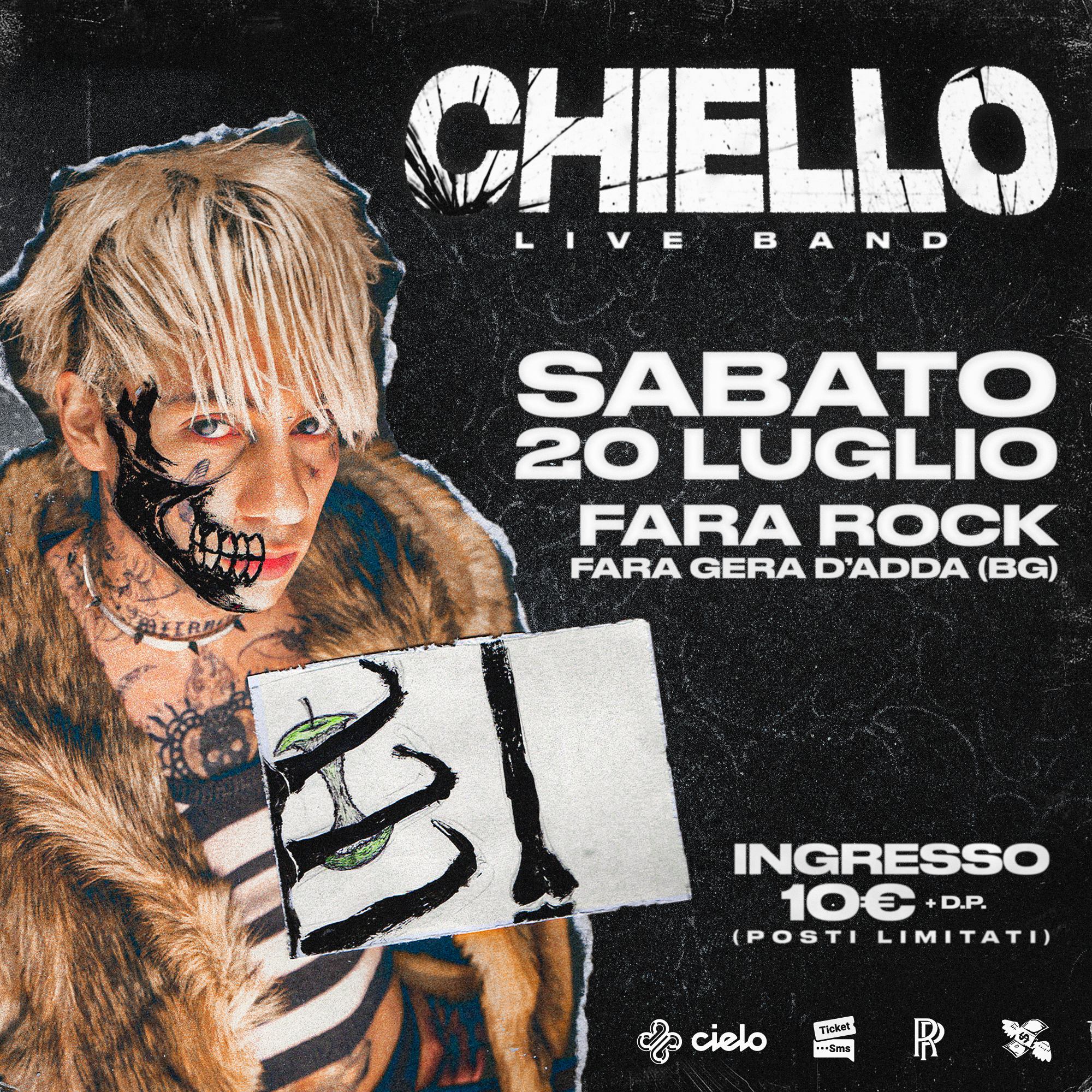 Fara Rock - Grafica Live Chiello